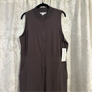 Athleta Chocolate Plum Sleeveless Jumpsuit